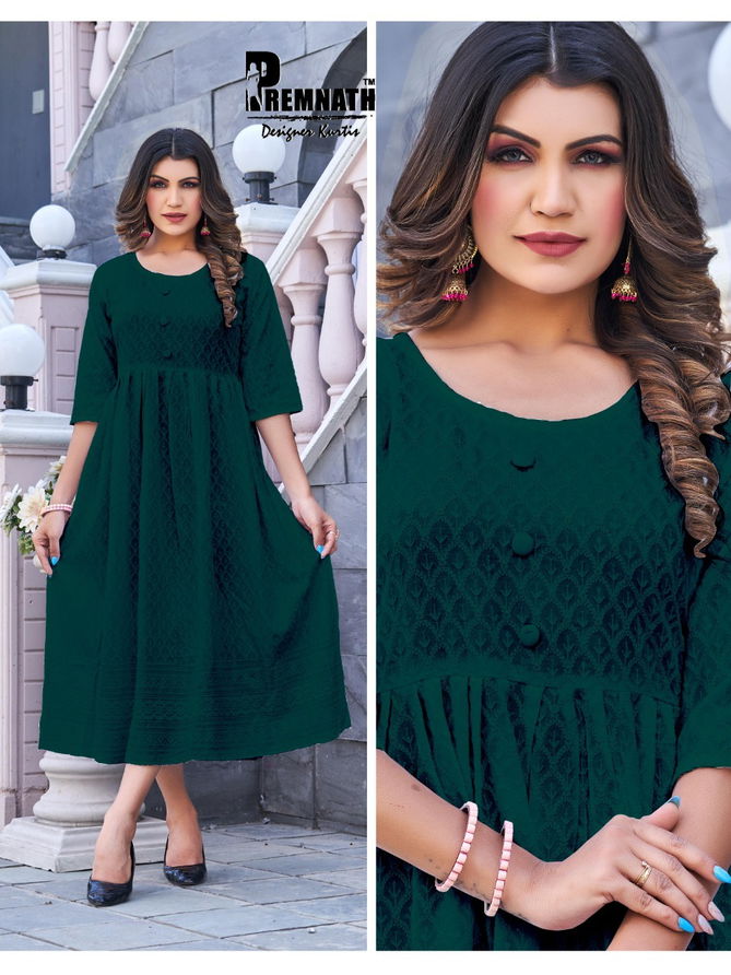 Premnath Pearl Nyra Cut Wholesale Designer Kurtis Catalog